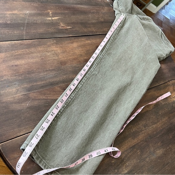 Vintage Lee Casuals Rigid Green Denim High Rise Fit Size 8 Women's - Picture 13 of 13